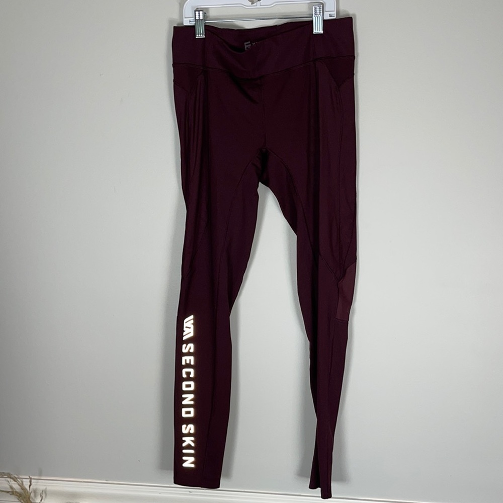 Second Skim Medium Dark Red Compression Leggings